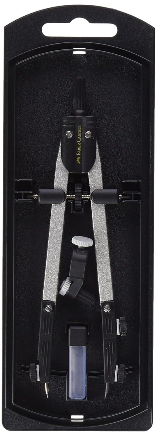 Faber Castell  Compás de ajuste rápido con tornillo central articulaciones ambos