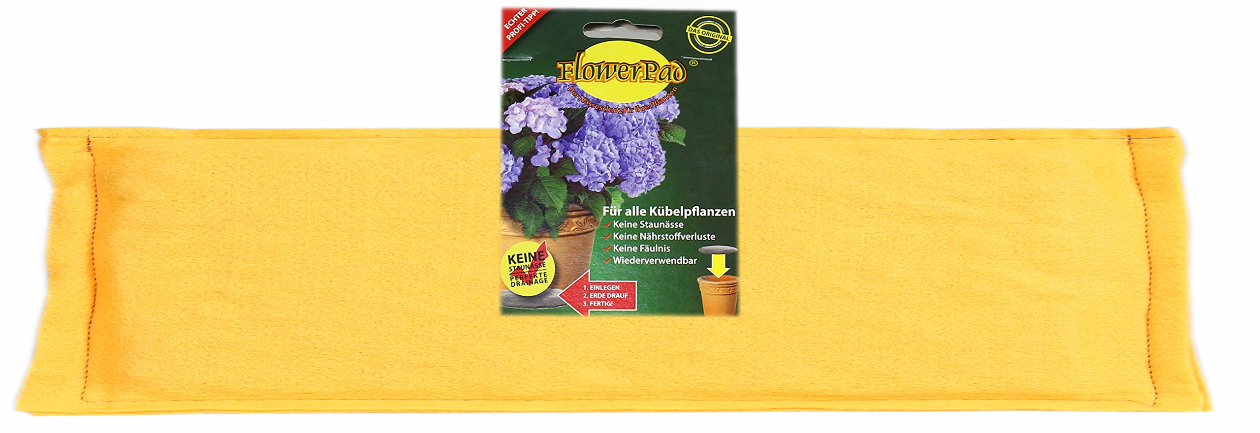 Original FlowerPad - Professional Drainage for windowsill planter flower box 12 x 40 cm – high protection against waterlogging - Made in Germany