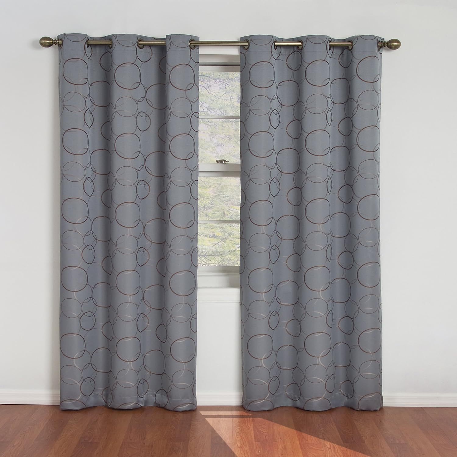 Amazon Com Eclipse Blackout Curtains For Bedroom Meridian 42 X