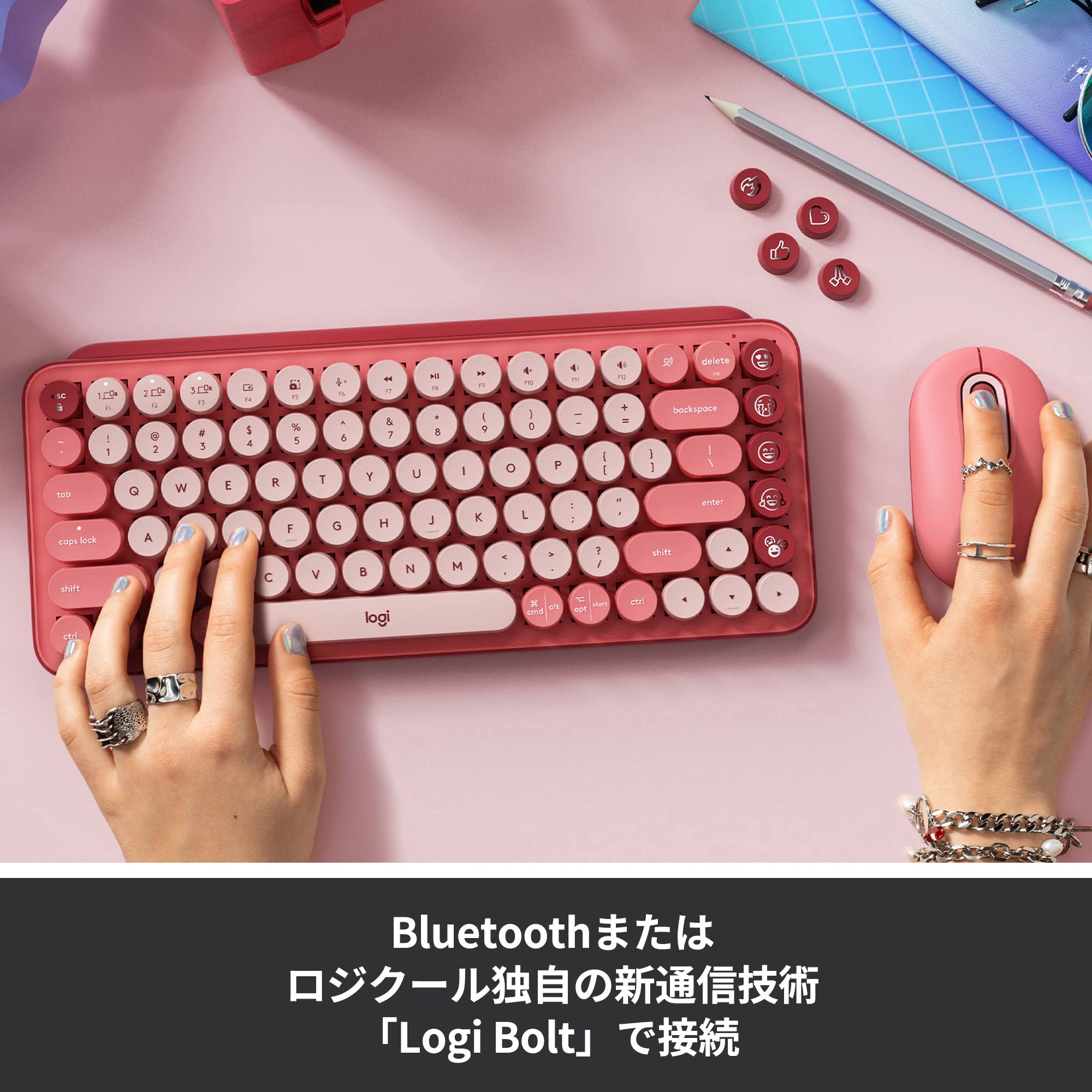 Mua Logitech POP KEYS K730RO Mechanical Wireless Keyboard, Rose ...
