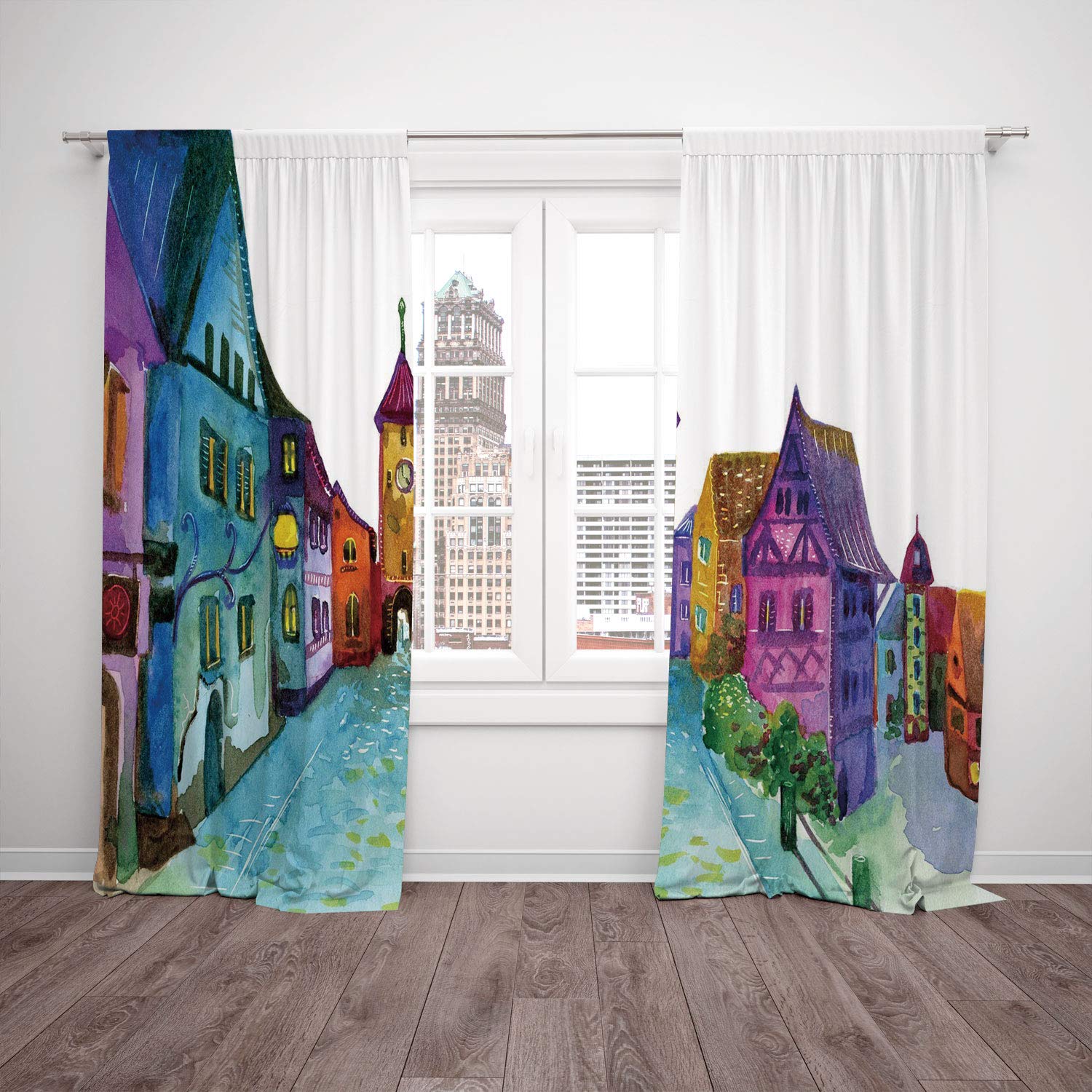 Thermal Insulated Blackout Window Curtain Cartoon Decor European