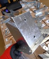 LLB Bolt Down Square Bracket 100mm x 100mm Post Base Heavy Duty Galvanised view 6