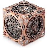 Spinner DND Dice Cube, DNDND 7-in-1 Spinning Dice Set with Gift Box for Dungeons and Dragons D&amp;D Tabaltop Ideal Collector's Gift for Dungeon Masters (Copper)