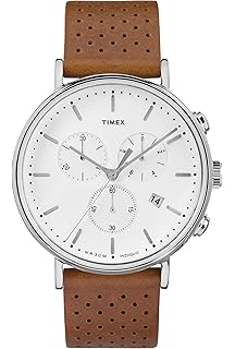 fairfield chronograph 41mm mesh band watch