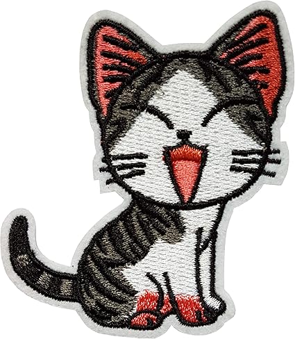 Ecusson Chat Tigre Noir Blanc Cartoon Patch Chaton Animal De Compagnie Felin Bebe Enfant Thermocollant 7 5x6 5cm Cameleon Shop Amazon Fr Cuisine Maison
