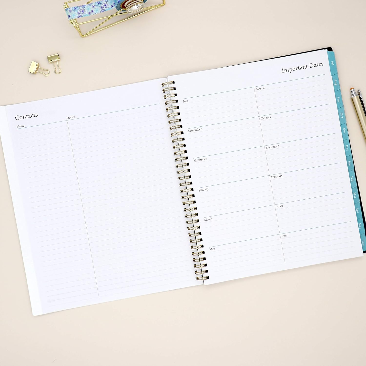Blue Sky 2020-2021 Academic Year Weekly & Monthly Planner, Flexible Cover, Twin-Wire Binding, 8.5" x 11", Ava: Office Products