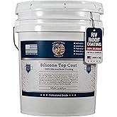 100% Silicone Roof Coating for RVs, Campers & Flat Roofs - Waterproof Seal for Leaks, Cracks & Seams - Ponding Water Resistan