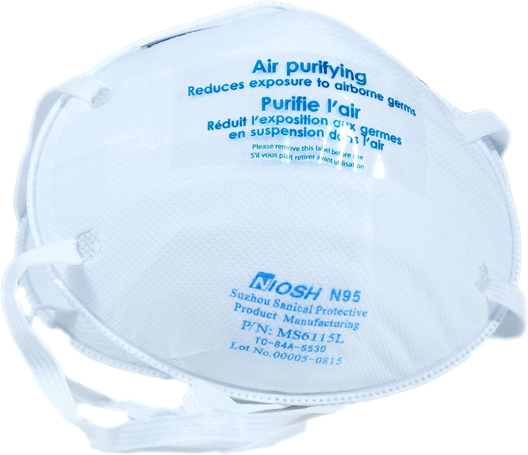 Niosh N95 Safety Mask, 3-Pack (6 Masks in Total)