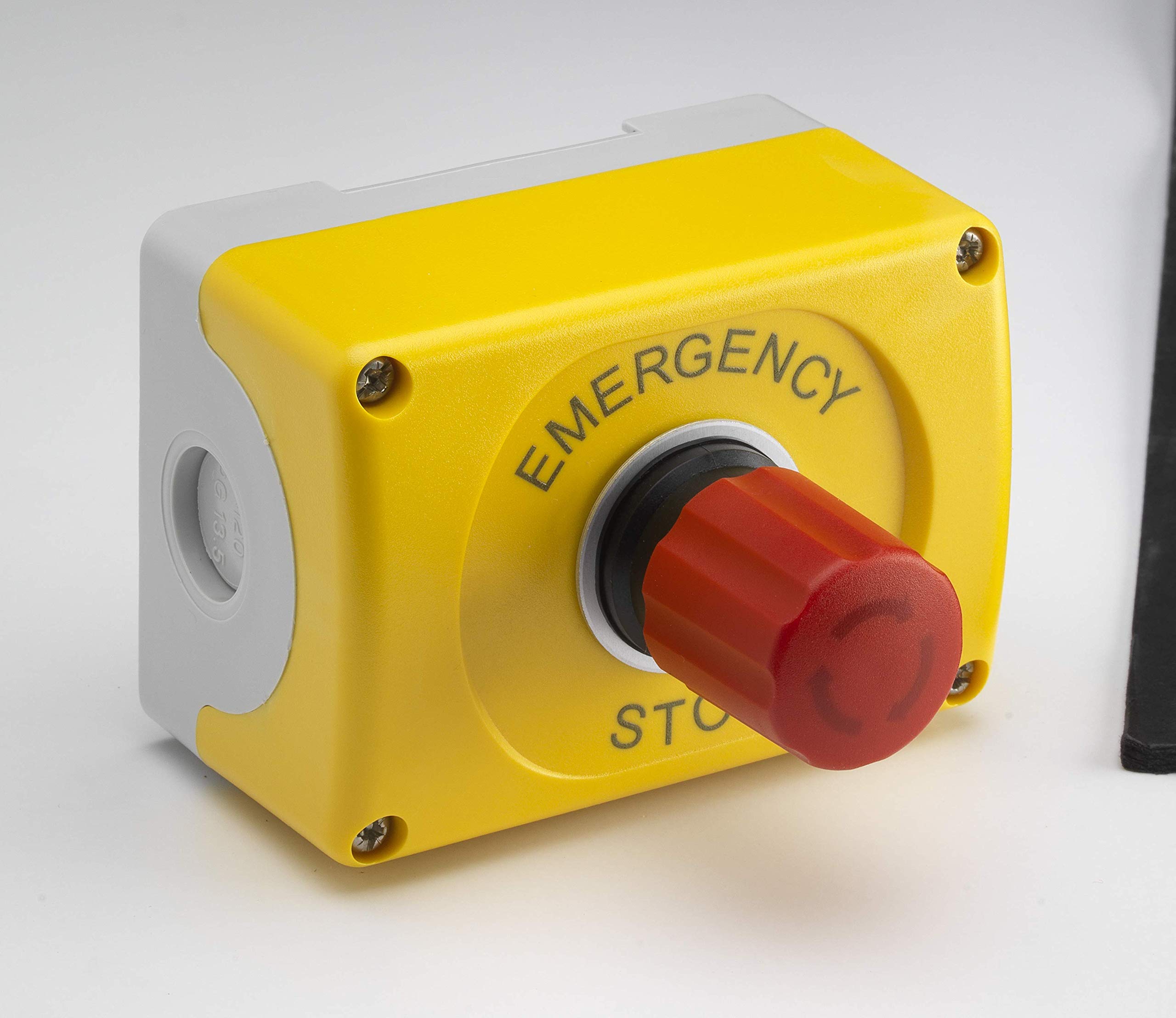 ABB 1RSC IP65 1 Gang Mushroom hd 30mm twist release E Stop, Plastic