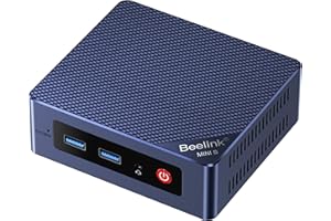 Beelink EQ Mini PC,Mini S12 N95 Intel Alder Lake-N95 (up to 3.4GHz),16GB DDR4 500GB M.2 SSD Mini Desktop Computer, Support 4K@60Hz Dual HDMI Display, 2.5G LAN/USB3.2/Low-Power Home/Office Micro PC