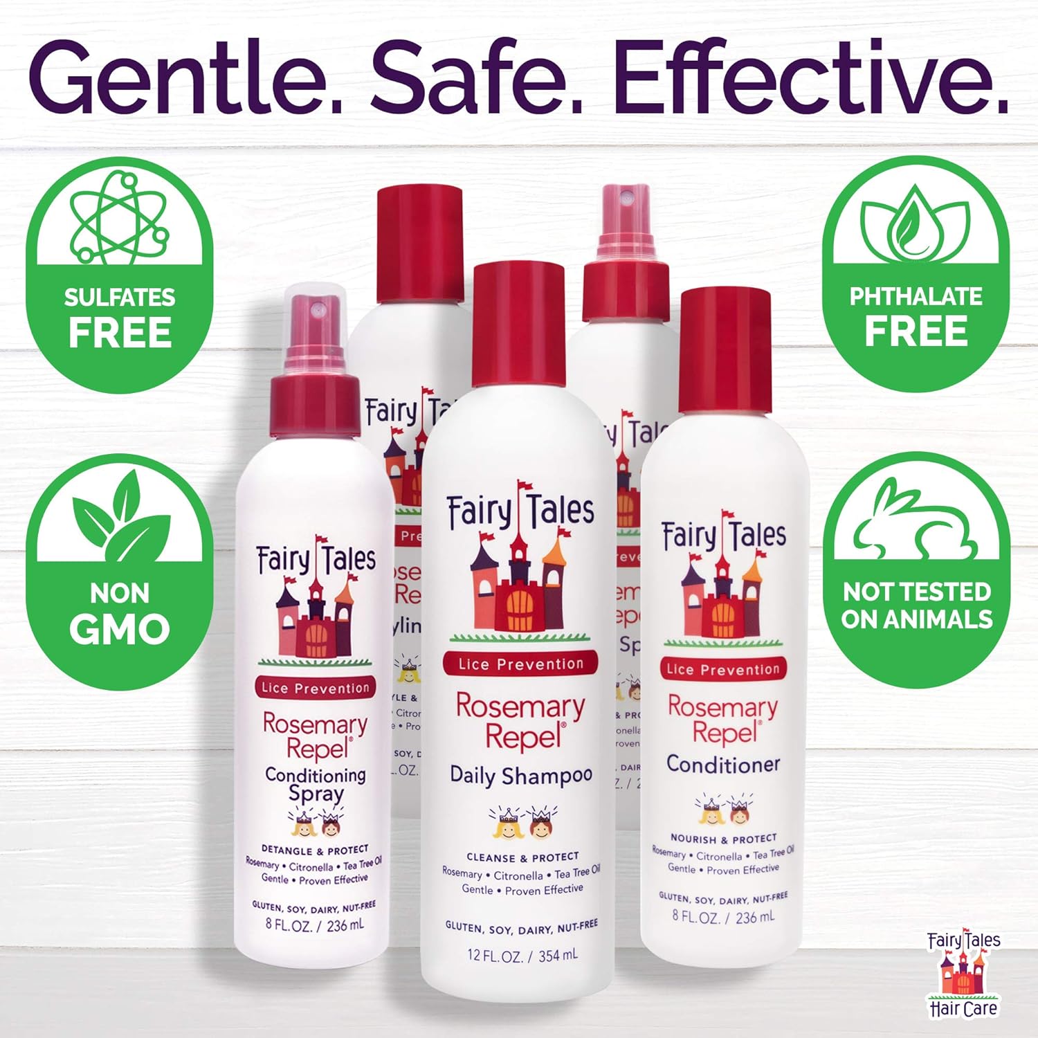 Fairy Tales Rosemary Repel Daily Kid Conditioning Spray- Conditioning Lice Spray for Kids for Lice Prevention, 8 Fl. Oz (Pack of 1): Industrial & Scientific