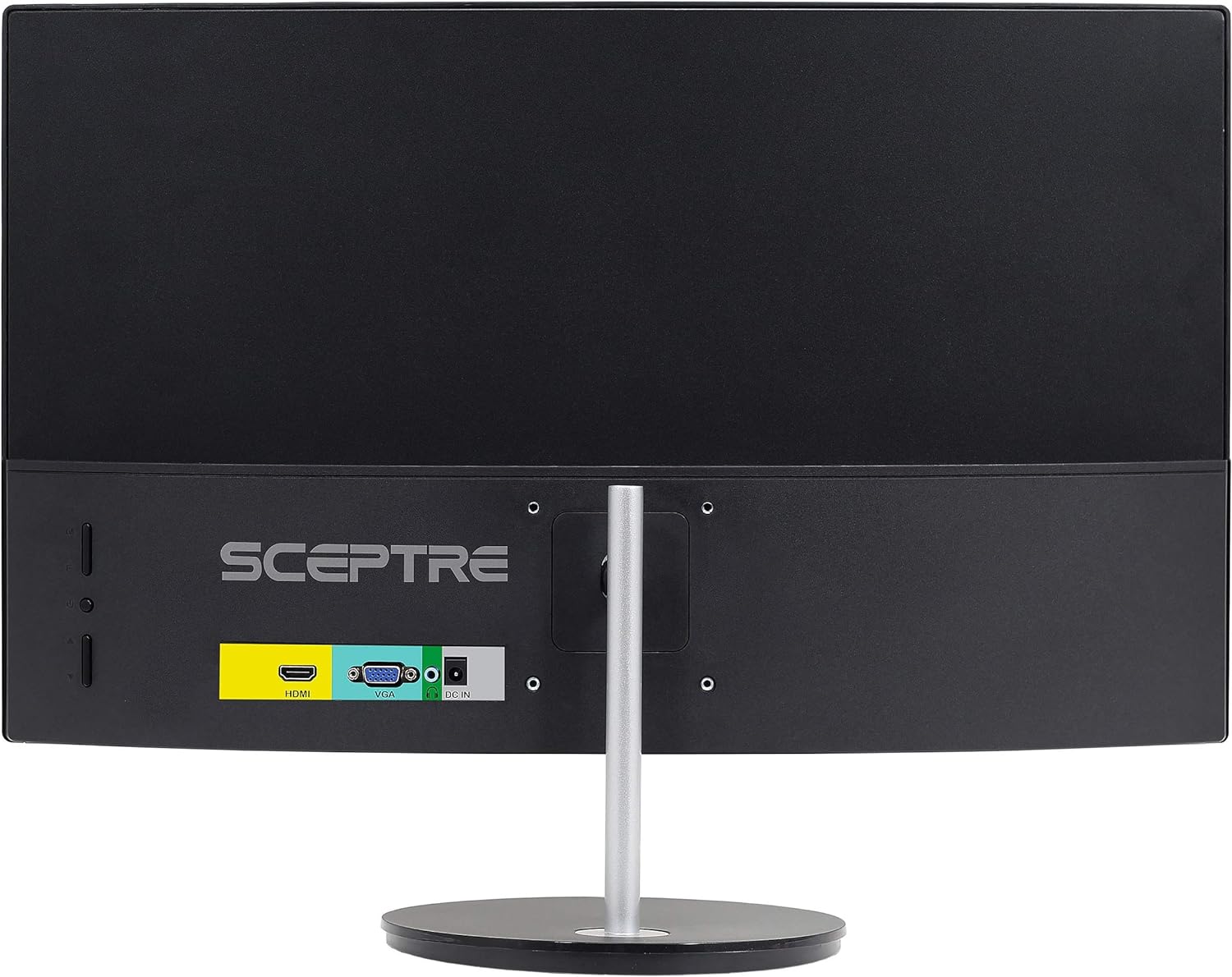 Sceptre 24" Curved 75Hz Gaming LED Monitor Full HD 1080P HDMI VGA Speakers, VESA Wall Mount Ready Metal Black 2019 (C248W-1920RN): Computers & Accessories