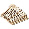 PartyWoo Bamboo Cocktail Picks, 100 Counts Bamboo Skewers, Cocktail Toothpicks for Appetizers, Cocktail Skewers, Cocktail Sti