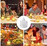 KOOSREEL Battery Tea Lights 24pk Warm Yellow Flameless LED Candles 100+ Hours view 7
