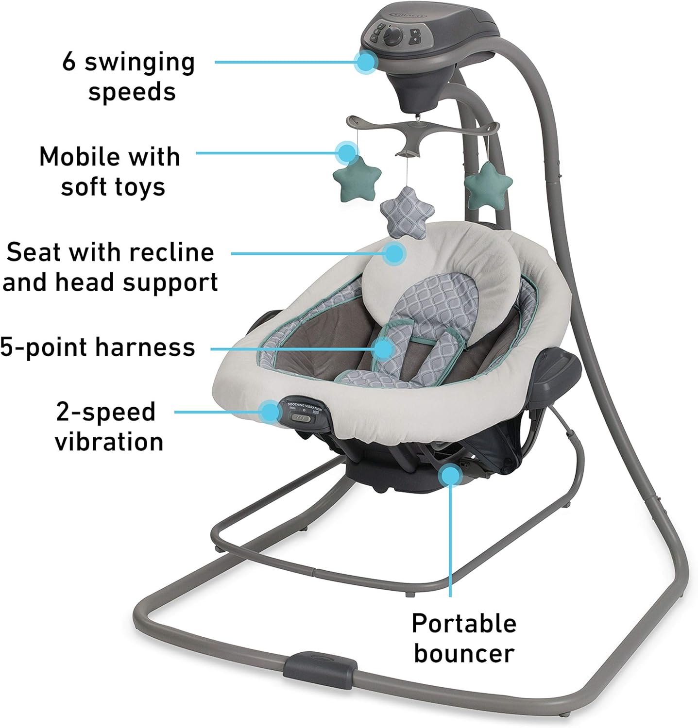 graco duetconnect lx swing