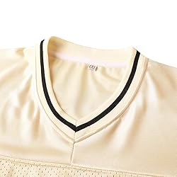 Blank Football Jerseys Mesh Athletic Football Shirt