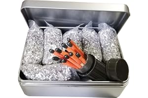 EGREEN Fire Starter Kit – 6 Magnesium Shaving Packs + Waterproof Windproof Matches in Metal Tin – Emergency Fire Making Kit for Camping, Hiking, Survival, Prepping