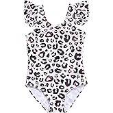LIZENS Girls Swimwear One Piece Swimsuit Toddler Cute Beach Bathing Suit