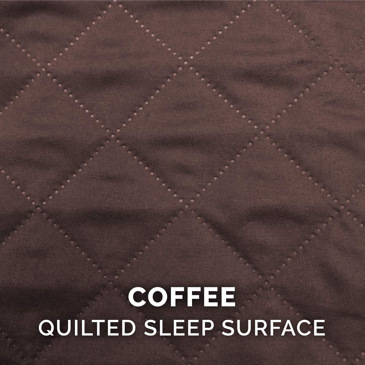 Furhaven Pet Dog Bed - Quilted Pillow Cushion Traditional Sofa-Style Living Room Couch Pet Bed with Removable Cover for Dogs and Cats, Coffee, Jumbo : Pet Supplies