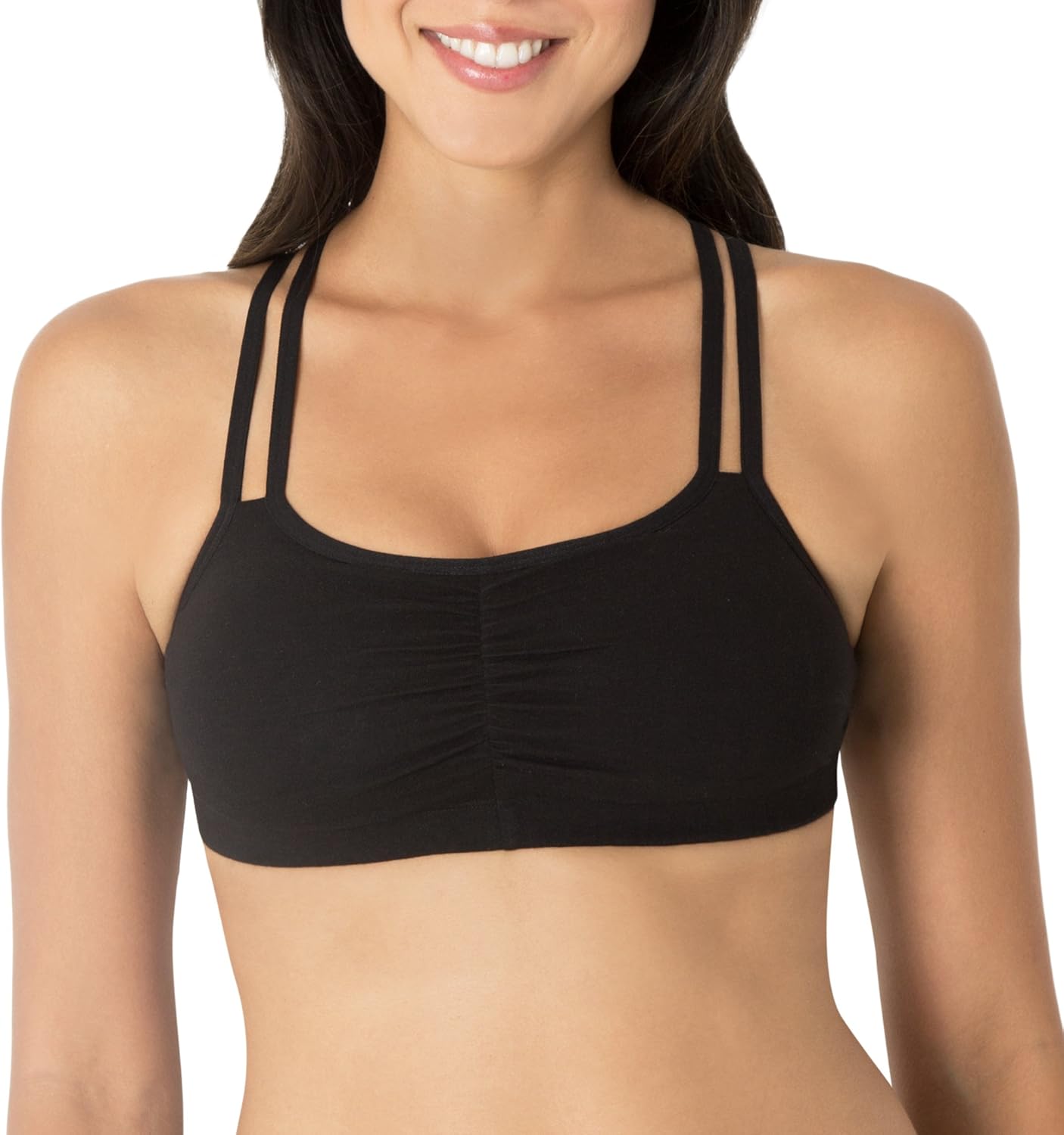 Fruit of the Loom Women's Cotton Pullover Sport Bra(Pack of 3) at  Women’s Clothing store: Sports Bras