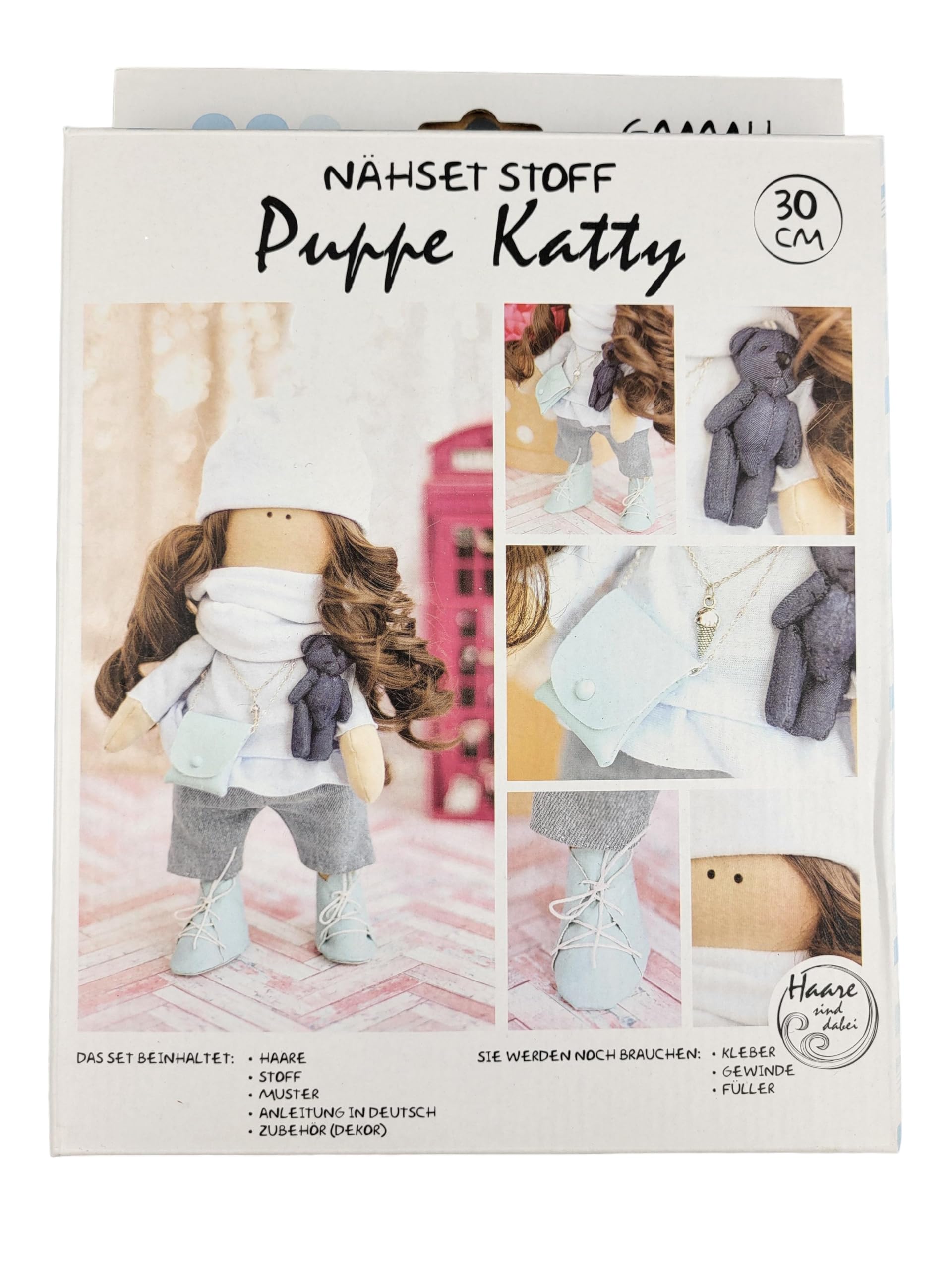 GMMH Doll Katty Fabric Sewing Kit 30 cm