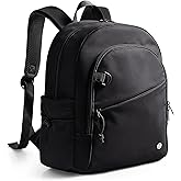 Smasrob Women Mini Backpack with Wet Pocket and RFID Blocking Pocket, Small Backpack Purse for Gym, Work, College or Travel, Black