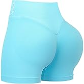 STUNNY Women Workout Impact Shorts Gym Shorts Scrunch Butt Lifting Seamless Shorts Waisted Contour