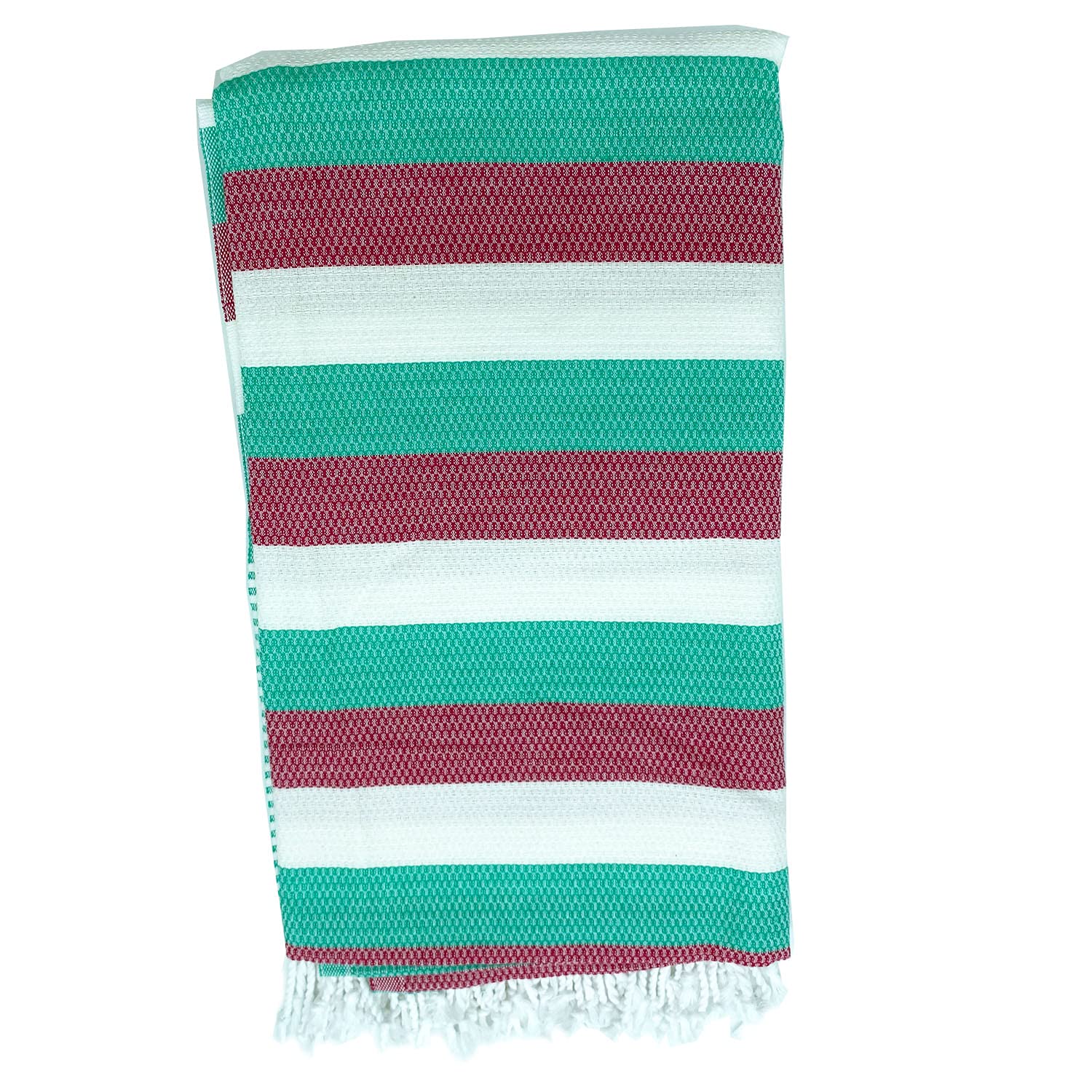 your castle Peshtemal Hammam Towel, XXL Bath Beach Sheet Blanket Towel, Fitness, Yoga, Spa, 100% Cotton, Large, 100 x 180 cm, Mint Green/Fuchsia