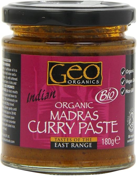 Geo Organics Madras Curry Paste 180g (Pack of 2) Amazon.co.uk Grocery
