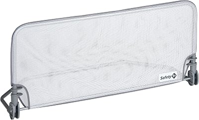 Safety 1st Standard Bed Rail 90cm Grey White, Toddler Bed Guard, Mesh