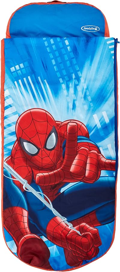Spider-Man Junior ReadyBed - Inflatable Kids Air Bed & Sleeping Bag