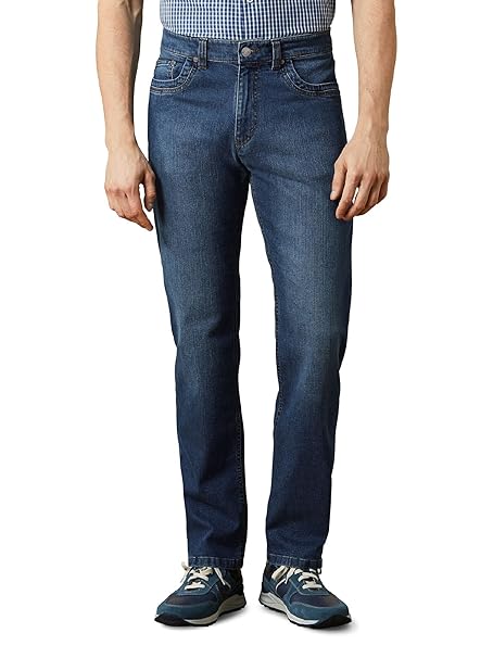 Walbusch Herren Elan-Jeans Regular Fit einfarbig