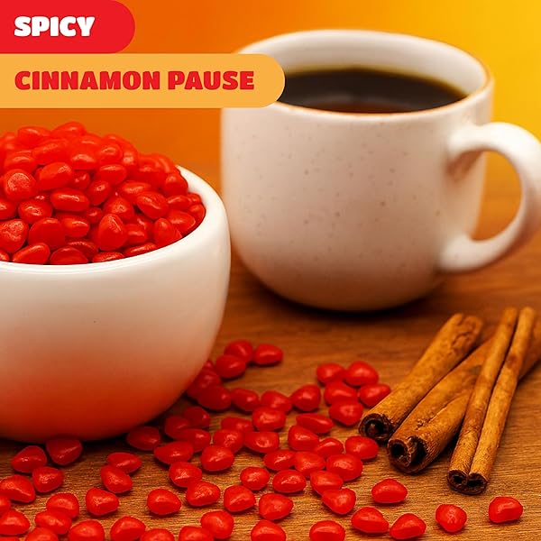CINNAMON HEARTS – 2 POUND BULK PACK – RED HARD CANDY WITH SPICY FLAVOR – HEART SHAPED CINNAMON CANDY FOR DESSERT DECORATION, BUFFETS AND EVERYDAY SNACKING