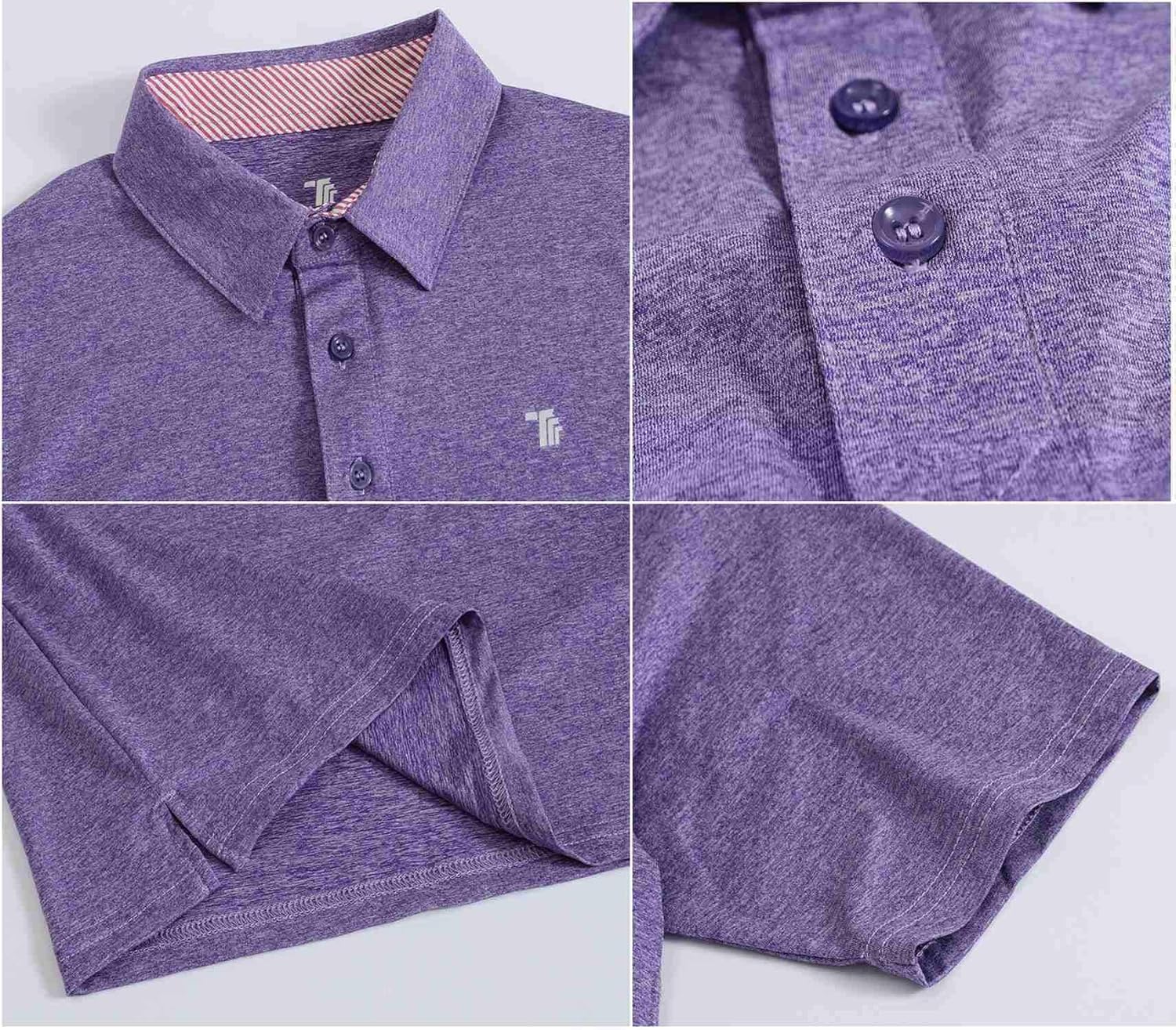 Rdruko Men's Polo Golf Shirts Quick Dry Moisture Wicking Running Training Casual Shirts 2 Pack at  Men’s Clothing store