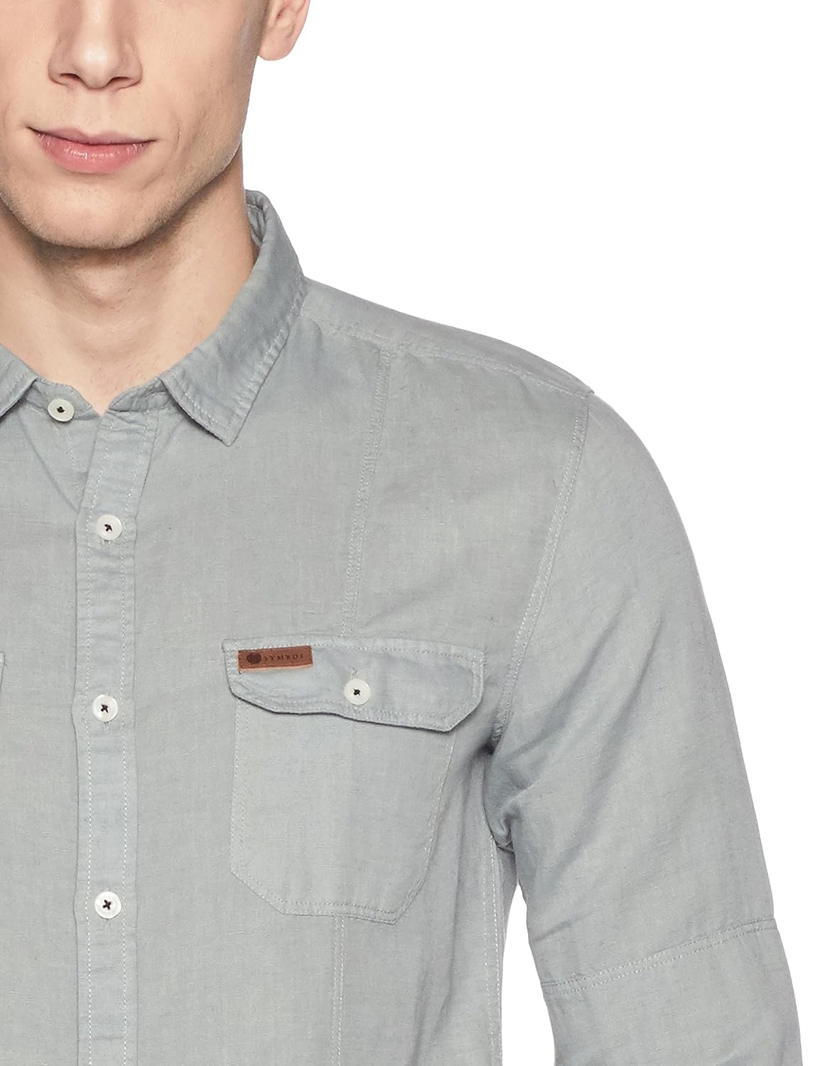 symbol amazon brand men's casual regular fit shirt