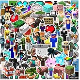 100 Pcs Game Pixel Theme Stickers, Cartoon Cute Stickers, Suitable for Phones, Bottles, Guitar, Laptops, Luggage and More. DIY Your own Gift Decorations to Present to Your Loved Ones.