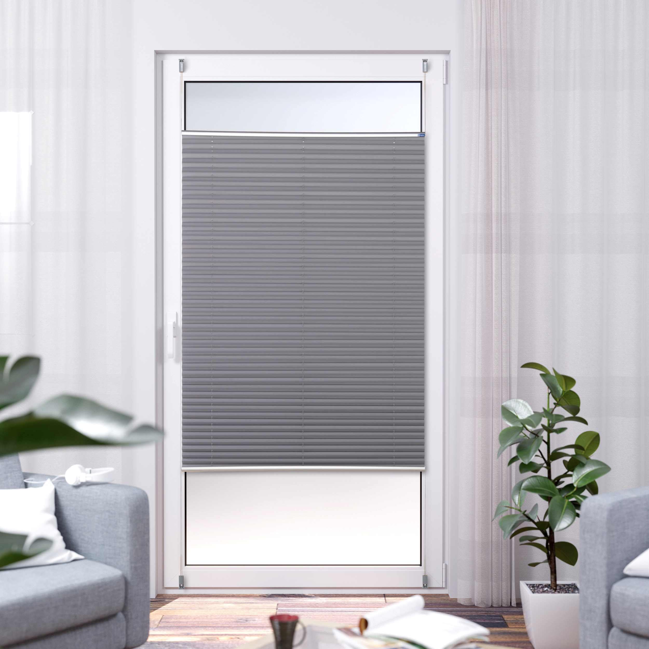 K-home Elsa Thermal Pleated Blind W 50 x H 210 cm + Blackout +