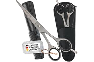 3 Swords Germany - Brand quality professional HAIR BARBER cutting scissors shears, extra sharp, stainless (PLG)