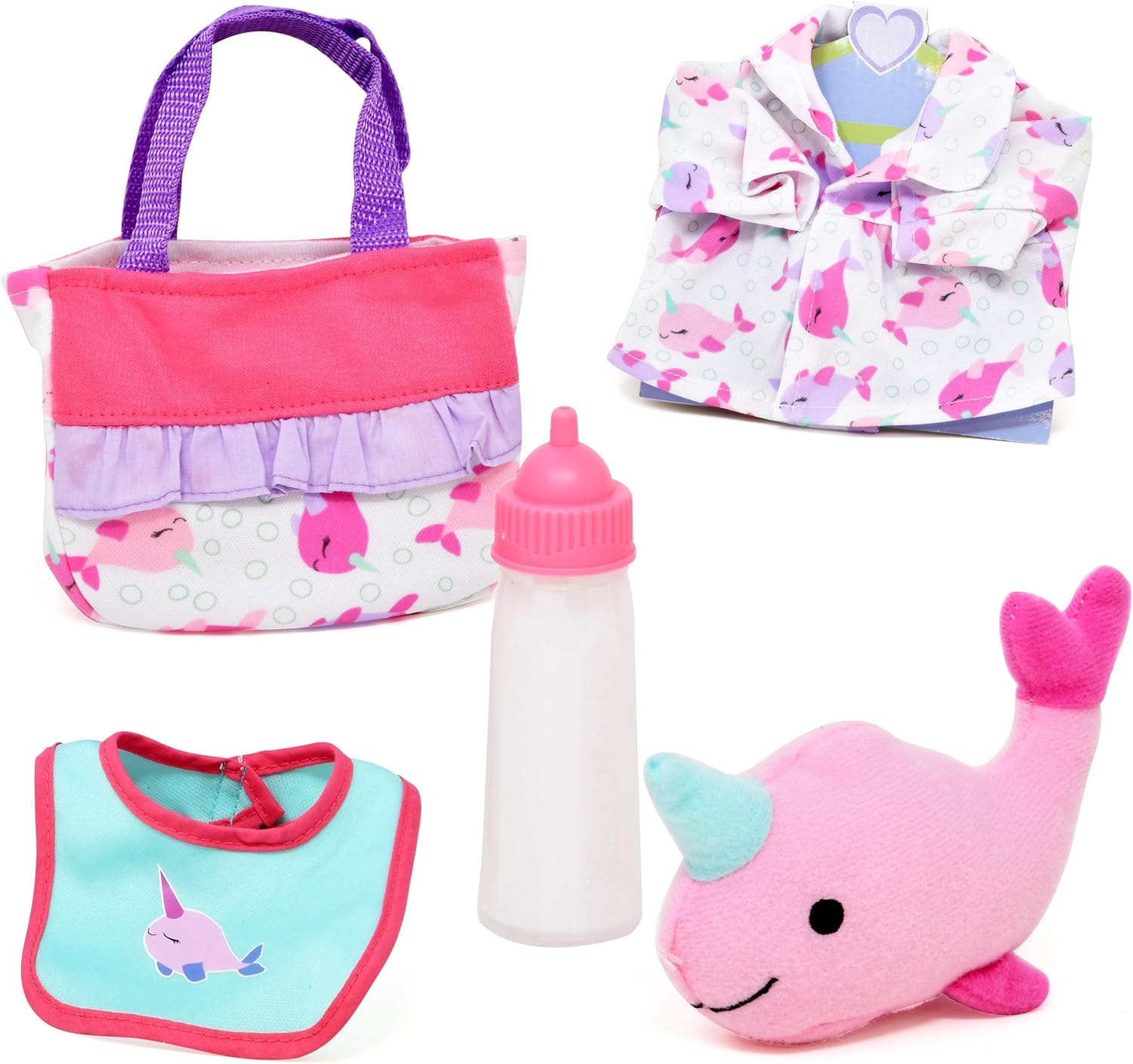 Baby Doll with Toy Accessories Set Magic Disappearing Milk Bottle 14 Inch Soft Body Baby Doll with Clothes Diaper Bag and Bib: Toys & Games