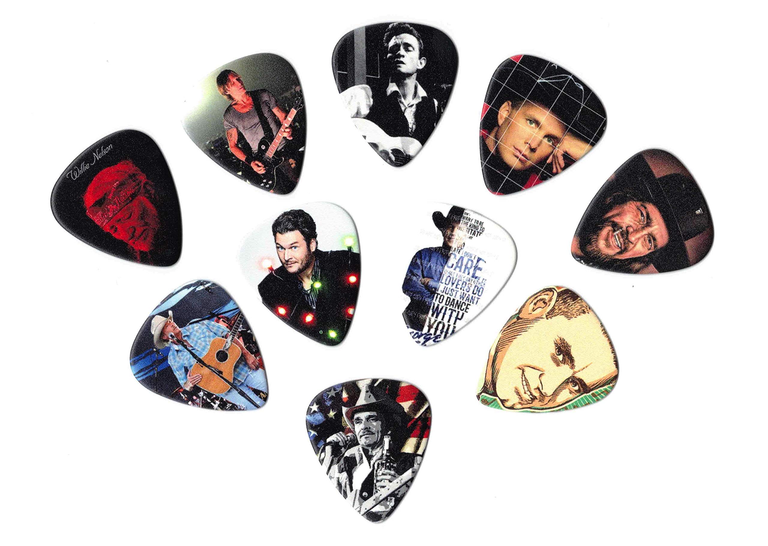 Musical Band Guitar Picks (Country Artists)