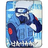 Seven Times Six Naruto Shippuden Kakashi Hatake Japanese Script Super Plush Fleece Throw Blanket
