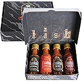 Taba&ntilde;ero Challenge Box, Hot Sauce Gift Set, 4-Pack | 1.7 oz Mini Glass Bottles, Original, Extra Hot,  and Dragon's Breath, Gluten Free, All Natural, Low Sodium, Vegan, Kosher