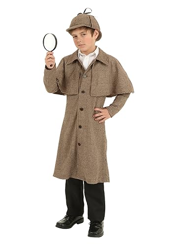 Fun Costumes Kid's Detective Costume Houndstooth Sleuth Outfit - Main Image