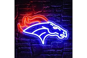 BRINEON Football Neon Sign for Wall Decor Football Neon Light for Man Cave or Garage Birthday Gifts for Men with Rugby Team Logo Sign for Bar Dorm Party Game Room Size 16.1 * 9.8In(ZYLD057)