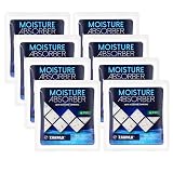 Zarpax Moisture Absorber Sachets Activated Charcoal 1.4 oz/40g - Remove Excess Moisture In Air - Desiccant Dehumidifier for Closet, Drawer, Safe, Storage - Dampness & Humidity Control - Set of 8