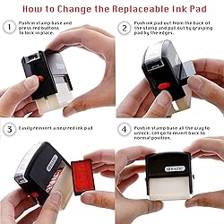 BAZIC Received Self Inking Rubber Stamp