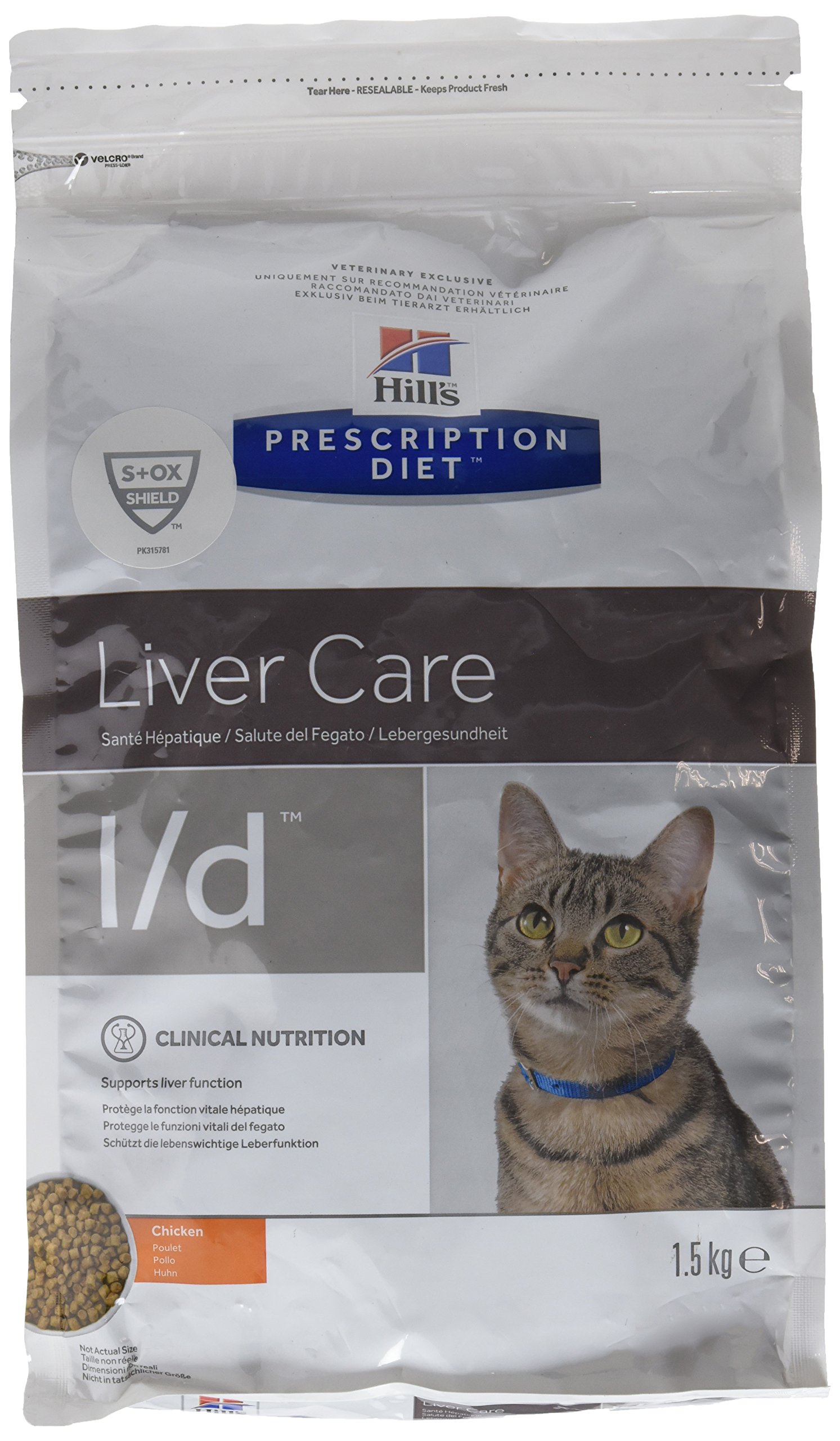 Hills Prescription Diet Feline L/D Hepatic Health Food for Cats 1.5 kg