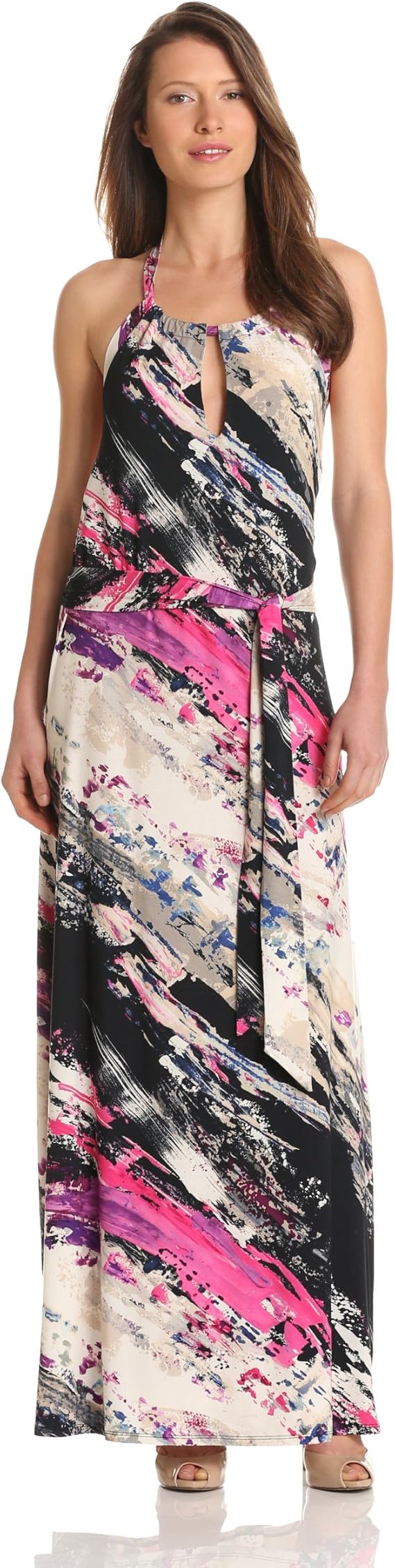 maxi dress with shelf bra