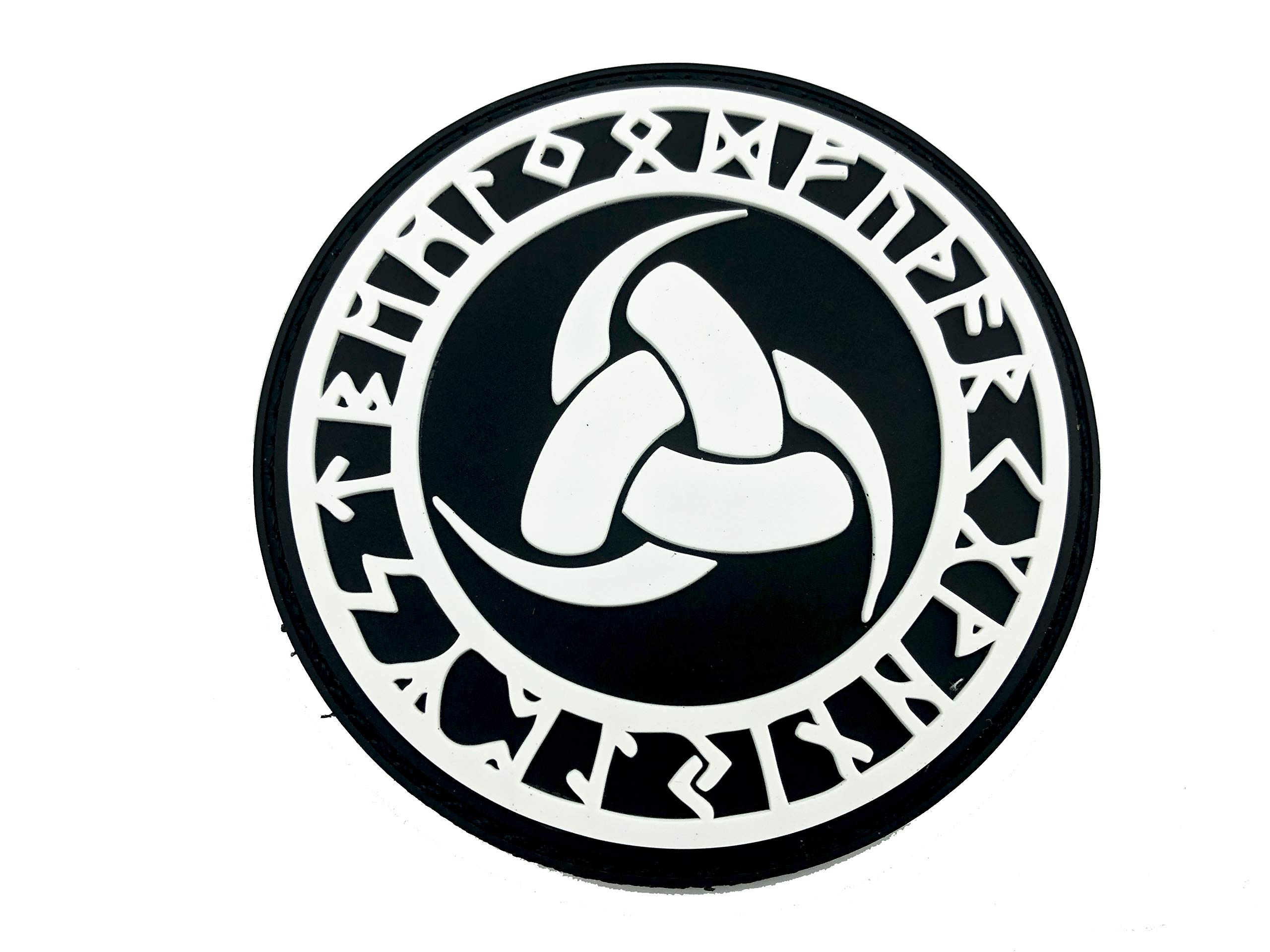 The Triple Horn of Odin The Horn Triskelion Norse Rune Viking PVC Airsoft Paintball Patch