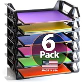 Officemate Recycled Desk Tray, Side Load, 15 1/8 x 8 7/8 x 15, Letter/A4, 6/PK (26212)